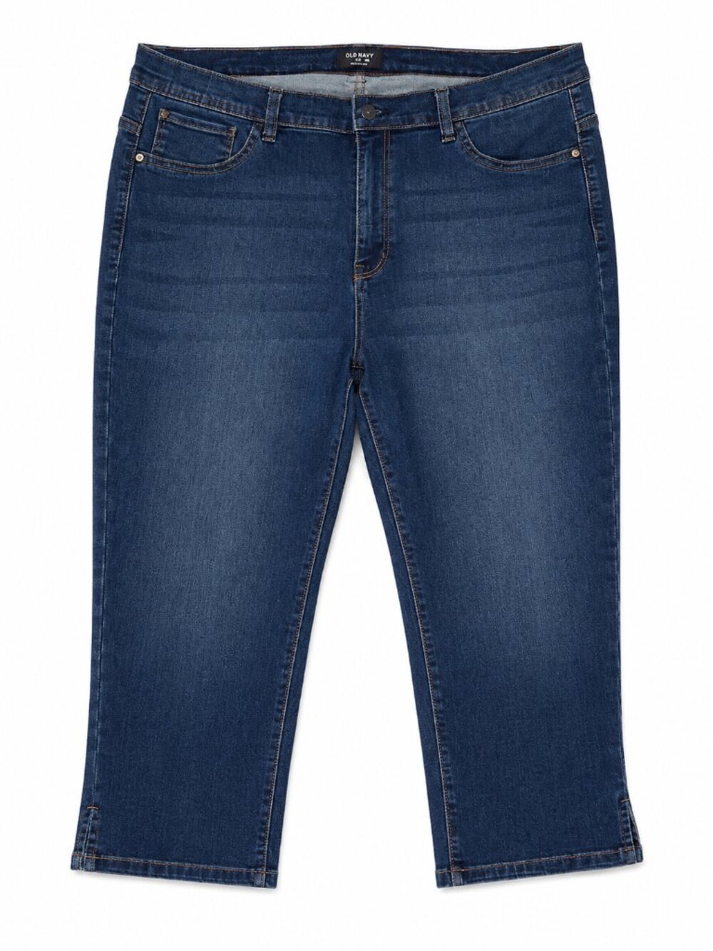 CURVE APPEAL Dark Wash Denim Capri Jeans - 18W